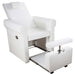 SPA Pediküre Sessel Aventur - weißer Pediküre-Stuhl, PU-Polsterung, 82 × 86 × 126 cm, Tragkraft 175 kg, elegantes Design