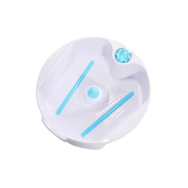 Fußpflegestuhl Anita mit integrierter Fußwanne und Beinstütze, Metallrahmen, PVC-Bezug, höhenverstellbar.