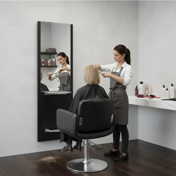 Friseur Bedienplatz Bobby, Friseurarbeitsplatz aus hochverdichteter Spanplatte - Tiptop - Einrichtung