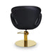 Friseurstuhl in eleganter Schwarz-Farbe mit ergonomischer Polsterung, Luxuriöser Friseur stuhl Chloe - Tiptop - Einrichtung