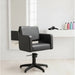 Friseurstuhl in eleganter Schwarz-Farbe, Luxuriöser Friseur stuhl Class E mit Kreuzfuß - Tiptop - Einrichtung