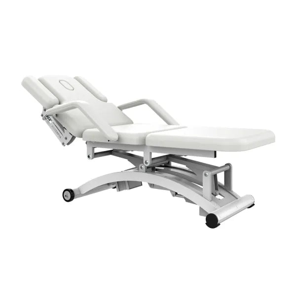 Elektrische Massageliege mit 3 Motoren, Armlehne, PU-Polster, Abmessungen 200×73×53/86 cm, Massagebank Cobal