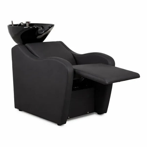 Kalani-Air Friseur-Waschbecken mit elektrisch verstellbarer Fußstütze und Massagefunktion, ergonomisches Rückwärtswaschbecken