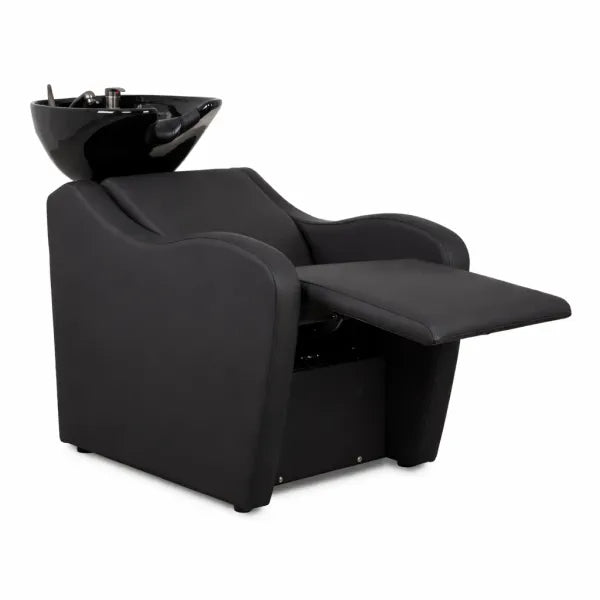 Kalani-Air Friseur-Waschbecken mit elektrisch verstellbarer Fußstütze und Massagefunktion, ergonomisches Rückwärtswaschbecken
