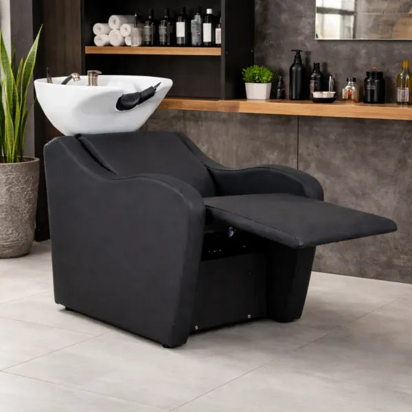 Kalani-Air Friseur-Waschbecken mit elektrisch verstellbarer Fußstütze und Massagefunktion