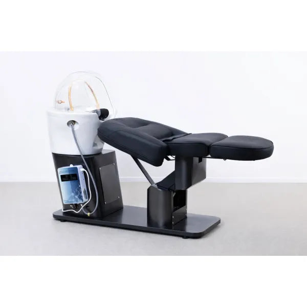 Head Spa Liege Jap Elektrisch Schwarz mit Jap Head Spa Power Washer – professionelle Wellness im Salon