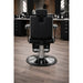 Schwarzer Barberstuhl mit hydraulischem Drehmechanismus, 180° Liegefunktion – Profi Barbershop