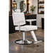 SEREN Friseurstuhl, weiß, hydraulisch & drehbar, Profi Barbershop mit Fußstütze