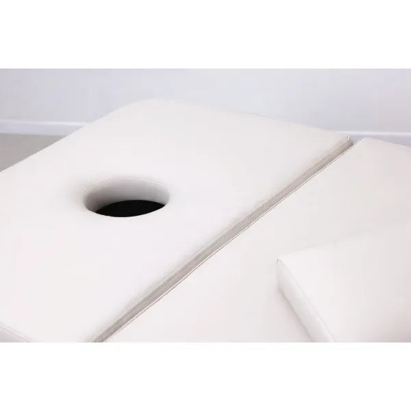 Beige Kopfspa-Liege mit Keramik-Waschbecken, für Kopfhaut-Wellness im Salon