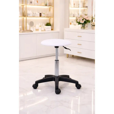 Kosmetik Rollhocker Pedi: ergonomic, height-adjustable cosmetic rolling stool with wheels for beauty salons