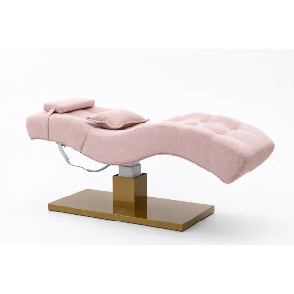 Rosa Massageliege ELEMENT – Premium Elektrische Liege mit 1 Motor, individuelle Polsterung, Recliner-Liege.