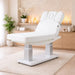 Weiße SPA- Elektrische Massageliege Tensor+ mit 4 Motoren und Heizung – Premium Kosmetikliege