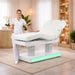 Elektrische Kosmetikliege MUSE+ Spa-Liege mit Heizung, LED-Beleuchtung und vier Motoren im Behandlungsraum