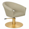Beige Oberfläche – Goldenes Gestell