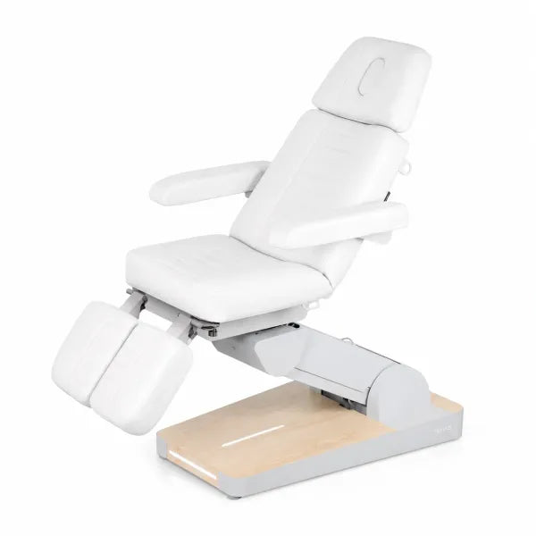 Nuuna P3 Grand Relax Rotation: Elektrischer Podologiestuhl mit 3 Motoren, 180° Rotation und Heizung