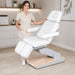 Nuuna P3 Grand Relax Rotation: Elektrischer Podologiestuhl mit 3 Motoren, Heizung und 180° Drehung.