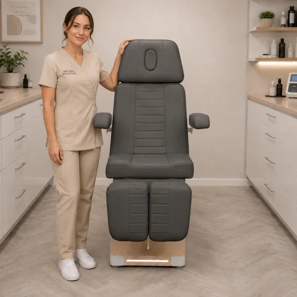 Nuuna P3 Grand Relax Rotation Fußpflegestuhl – 3 Motoren, 180° Rotation, Heizfunktion, Podologiestuhl