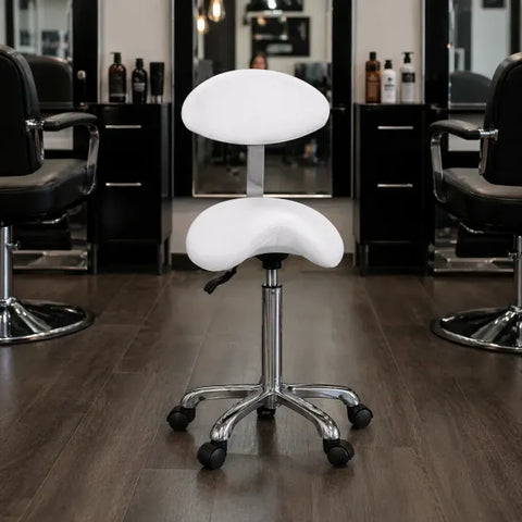 Sattelhocker mit Rückenlehne Oran-Plus , mit ergonomischer Rückenlehne und verstellbarer Höhe - Tiptop - Einrichtung
