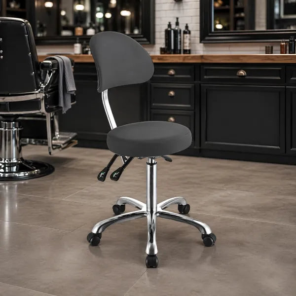 Rollhocker mit verstellbarer Rückenlehne und ergonomischem Design - Tiptop - Einrichtung