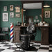 Barber stuhl in Schwarz, Herren Friseurstuhl Check, Premium Barbershop stuhl - Tiptop - Einrichtung