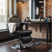 Barber stuhl in Schwarz, Herren Friseurstuhl Dave, Luxuriöser Barbershop stuhl - Tiptop - Einrichtung