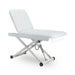 DRACO electric cosmetic table – professional massage & spa bed, 1 motor, height-adjustable, white, on wheels