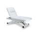 DRACO electric cosmetic bed for professional spa with 1 motor, white cushioned massage bed on wheeled base