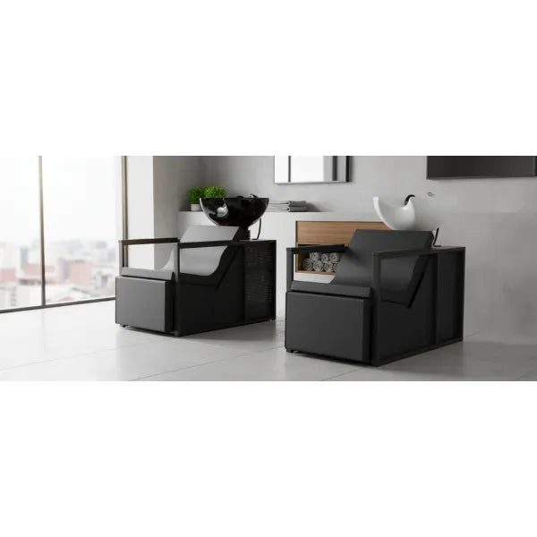 Friseur Waschbecken in Schwarzes Design, Friseurwaschbecken Basil-b-u - Tiptop - Einrichtung