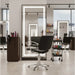 Friseurstuhl in eleganter Schwarz-Farbe, Luxuriöser Friseur stuhl Freya - Tiptop - Einrichtung