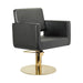Friseurstuhl in eleganter Schwarz-Farbe, Luxuriöser Friseur stuhl Chic Q - Tiptop - Einrichtung