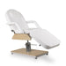 Hydraulische Kosmetikliege mit verstellbarer Rückenlehne und Fußteil, PU-Bezug, robuste Behandlungsliege.