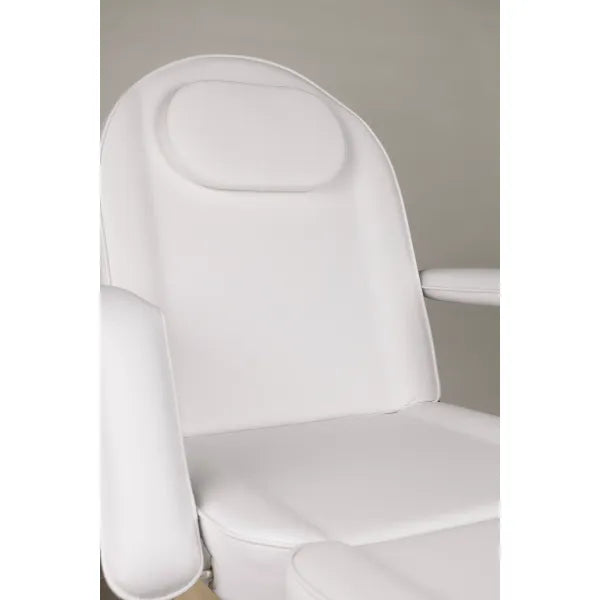 Hydraulische Kosmetikliege Gemini mit verstellbarem Rücken- und Fußteil, PU-Bezug und Kopfstütze