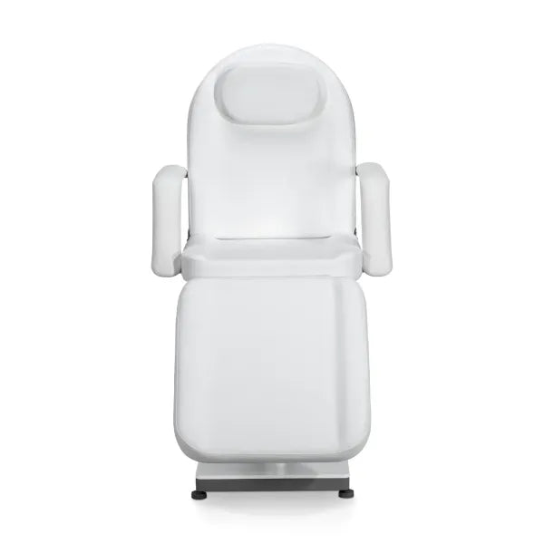 Hydraulische Kosmetikliege mit verstellbarer Rückenlehne und Fußteil, PU-Bezug, 300 kg Tragkraft, abnehmbares Kopfkissen.