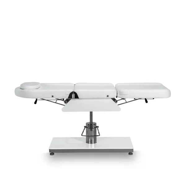 Hydraulische Kosmetikliege mit verstellbarer Rückenlehne und Fußteil, PU-Bezug, robuste Behandlungsliege