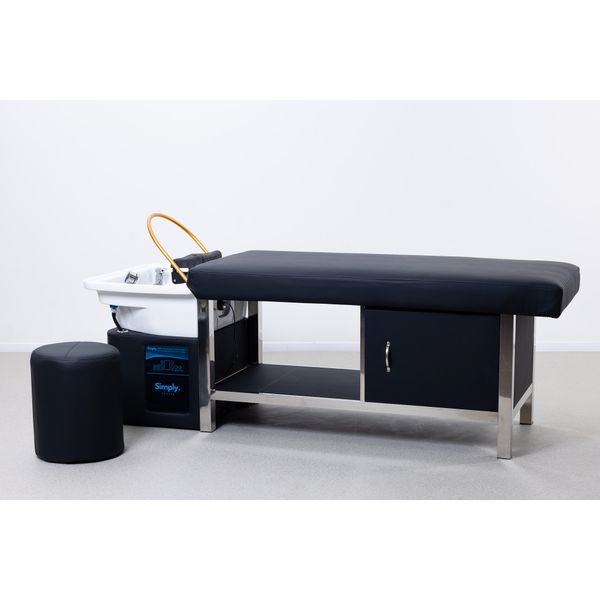 SIMPLY Head Spa Liege mit Keramikbecken – professionelle Kopfhaut-Wellness-Behandlungsstation, modernes Design