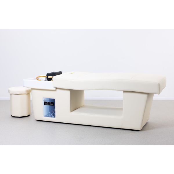 SIMPLY Head Spa Liege Weiß mit Acryl-Schale – Luxus Kopfhautbehandlung für Spa & Wellness