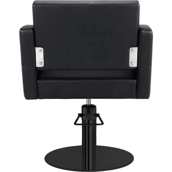 Friseurstuhl in eleganter Schwarz-Farbe, Luxuriöser Friseur stuhl Loris – stilvoller Komfort für jeden Salon.