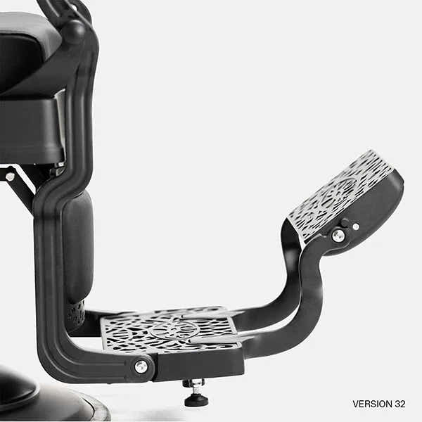 Barber stuhl in elegantem Schwarz, Herren Friseurstuhl Mae, Barbershop stuhl