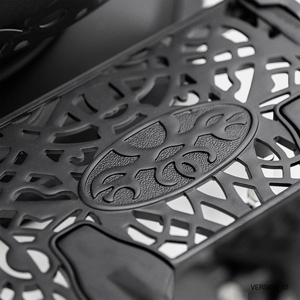 Barber stuhl in elegantem Schwarz, Herren Friseurstuhl Mae, Barbershop stuhl - Tiptop - Einrichtung