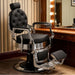 3x Barber stuhl in Silber-Schwarz, Herren Friseurstuhl Mae, Barbershop stuhl Hochwertige Verarbeitung und Komfort - Tiptop - Einrichtung
