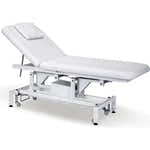 Elektrische Massageliege mit 1 Motor in Weiß, Behandlungsliege Mary, Wellnessliege spa