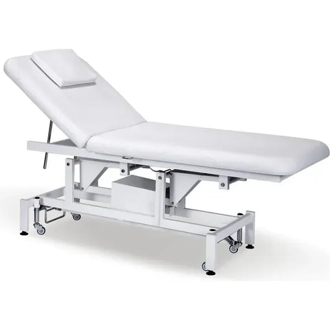Elektrische Massageliege mit 1 Motor in Weiß, Behandlungsliege Mary, Wellnessliege spa - Tiptop - Einrichtung
