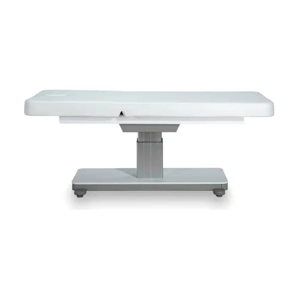 Elektrische Massageliege mit 1 Motor, Massagetisch in Weiß, Behandlungsliege Orion – ideal für Wellness und Behandlungen.
