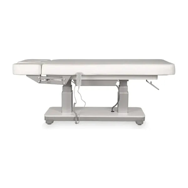 Elektrische Massageliege mit 4 Motoren, Massagetisch mit Heizfunktion, LED, Behandlungsliege Virgo in modernem Design.