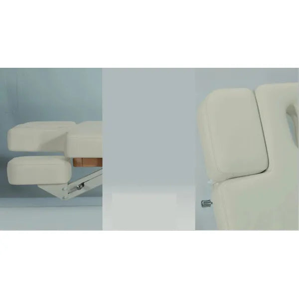 Elektrische Massageliege mit 4 Motoren, Massagetisch mit Heizfunktion, LED, Behandlungsliege Virgo in modernem Design.