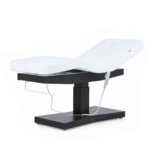 Massageliege elektrisch Ulna+ – 3 Motoren, verstellbare Liegefläche, weißer Bezug, Fernbedienung, Spa/Kosmetik