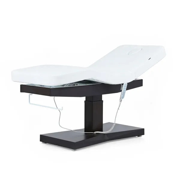 Massageliege elektrisch Ulna+ – 3 Motoren, verstellbare Liegefläche, weißer Bezug, Fernbedienung, Spa/Kosmetik