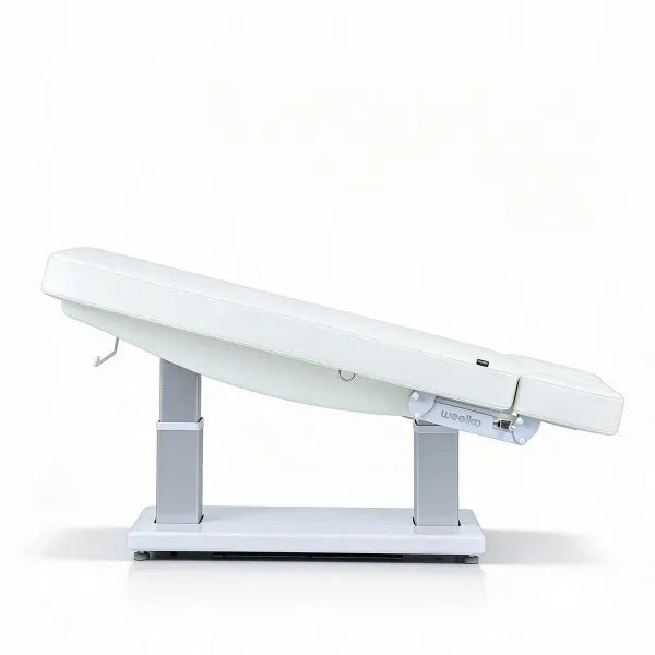Weiße SPA-Elektrische Massageliege Tensor+ mit 4 Motoren, Heizung und stabilem Gestell