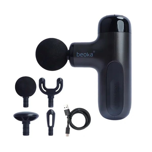 Massagepistole CUTE X – kompakte Tiefengewebe-Massage mit Aufsätzen und USB-C-Ladekabel