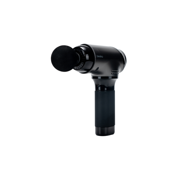 Massagepistole Profi TI PRO MAX – Tiefengewebe Massage Gun, 5 Stufen, 8 Aufsätze, 4000 mAh, schwarz